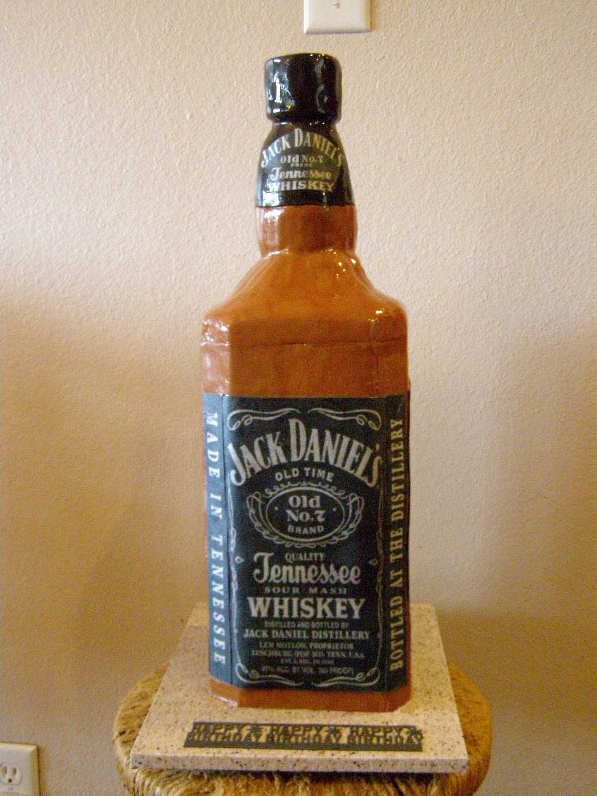 liquor bottle shaped cake pan